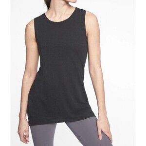 Women’s Basic Athleta Breezy Sleeveless Tank Top Black Athleisure Activewear 2X